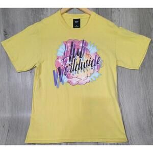 HUF Men's  T-Shirt ALWAYS & FOREVER - Yellow - Medium  #10